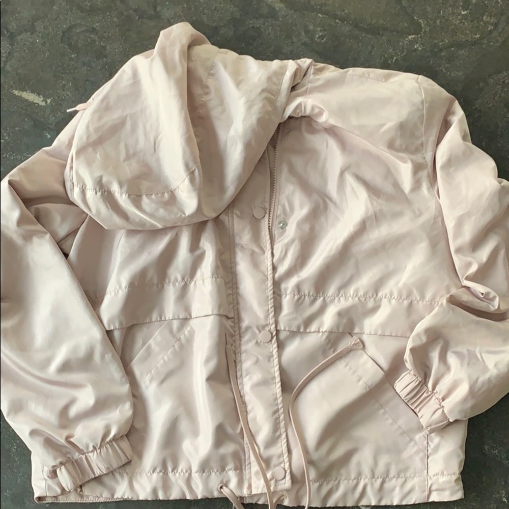 Worn once hooded H&M windbreaker.